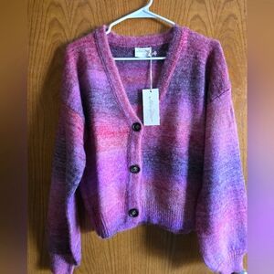 NWT Size Medium Ombre Allie Rose Sweater